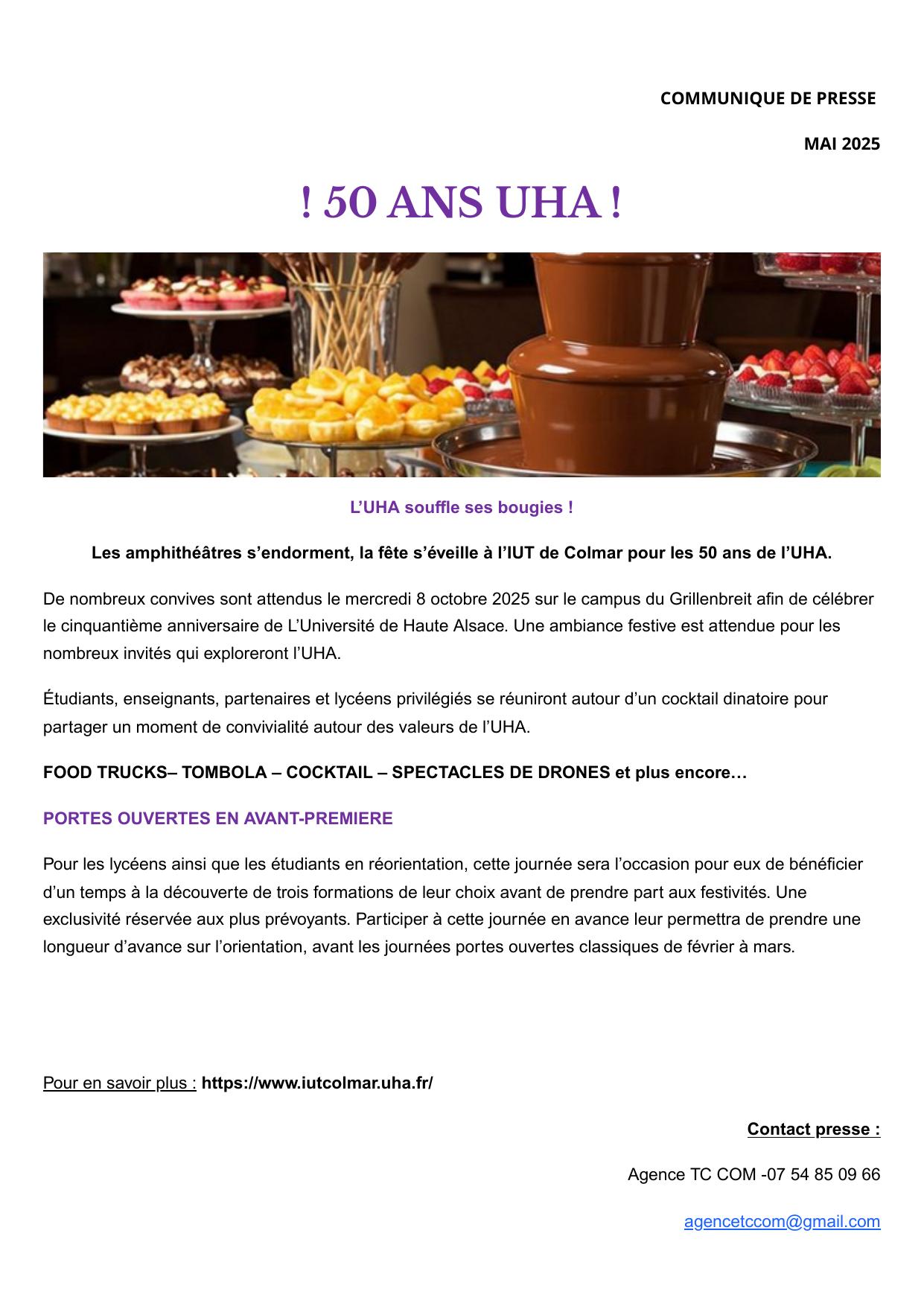 Communiqué de presse