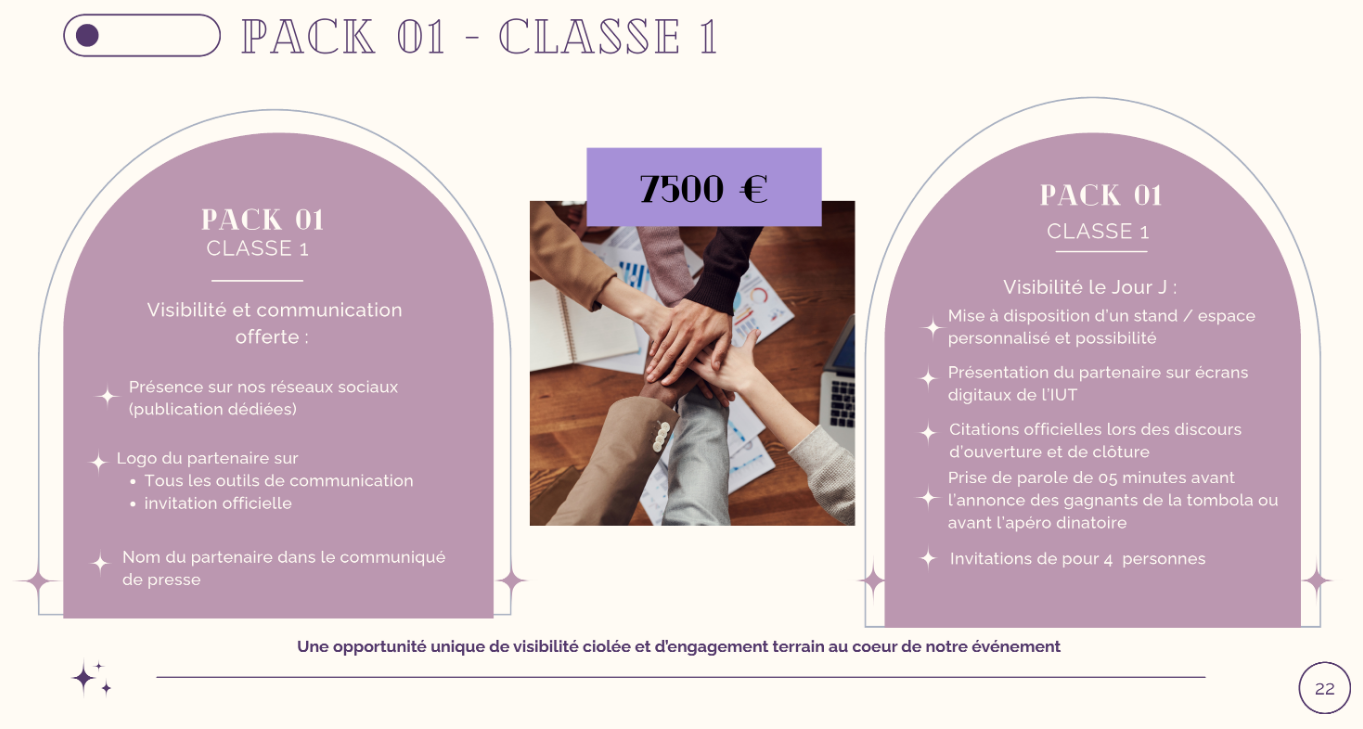 Pack 01 — 7 500 €