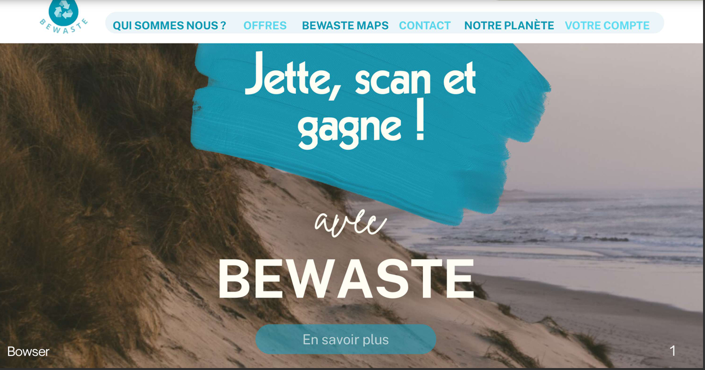 Site web BeWaste